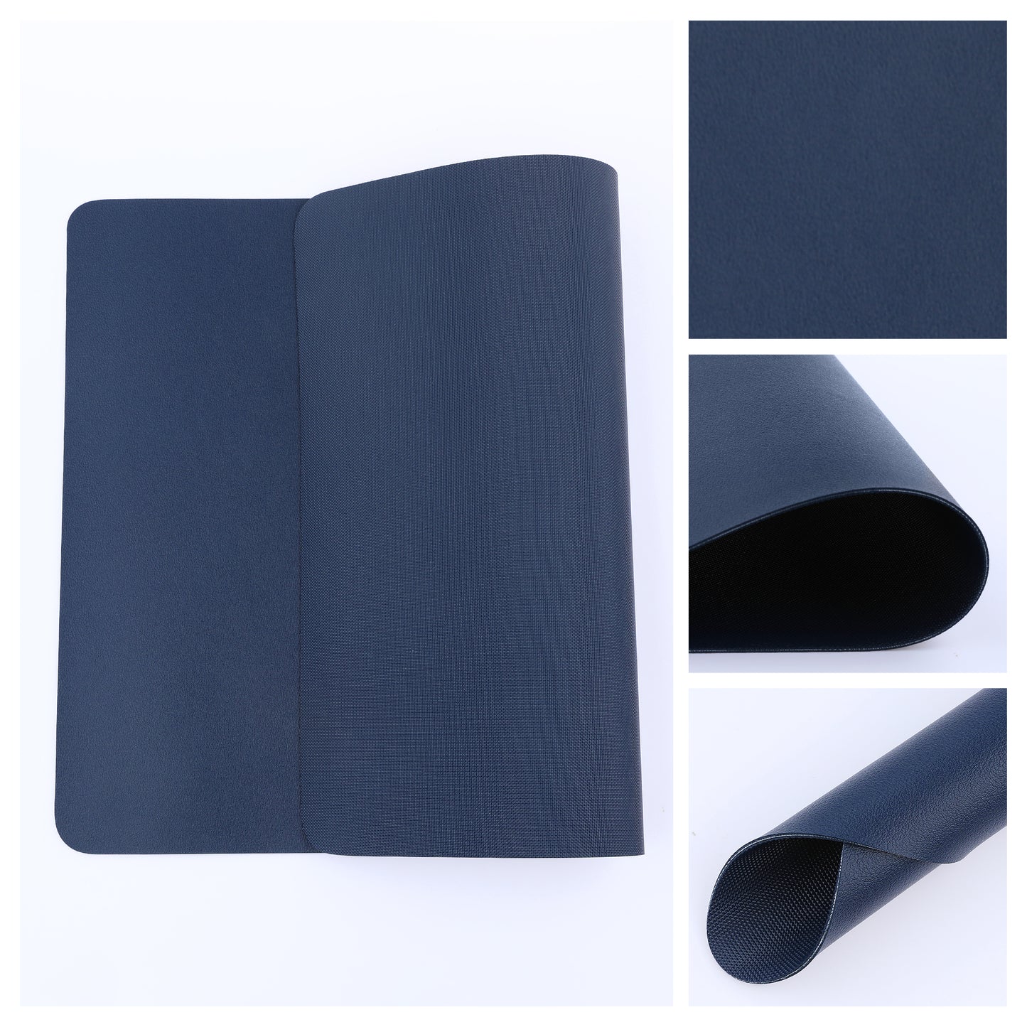 Placemats Set of 6 Faux Leather for Kitchen Dining Table Decor Washable Heat Resistant 17*12in