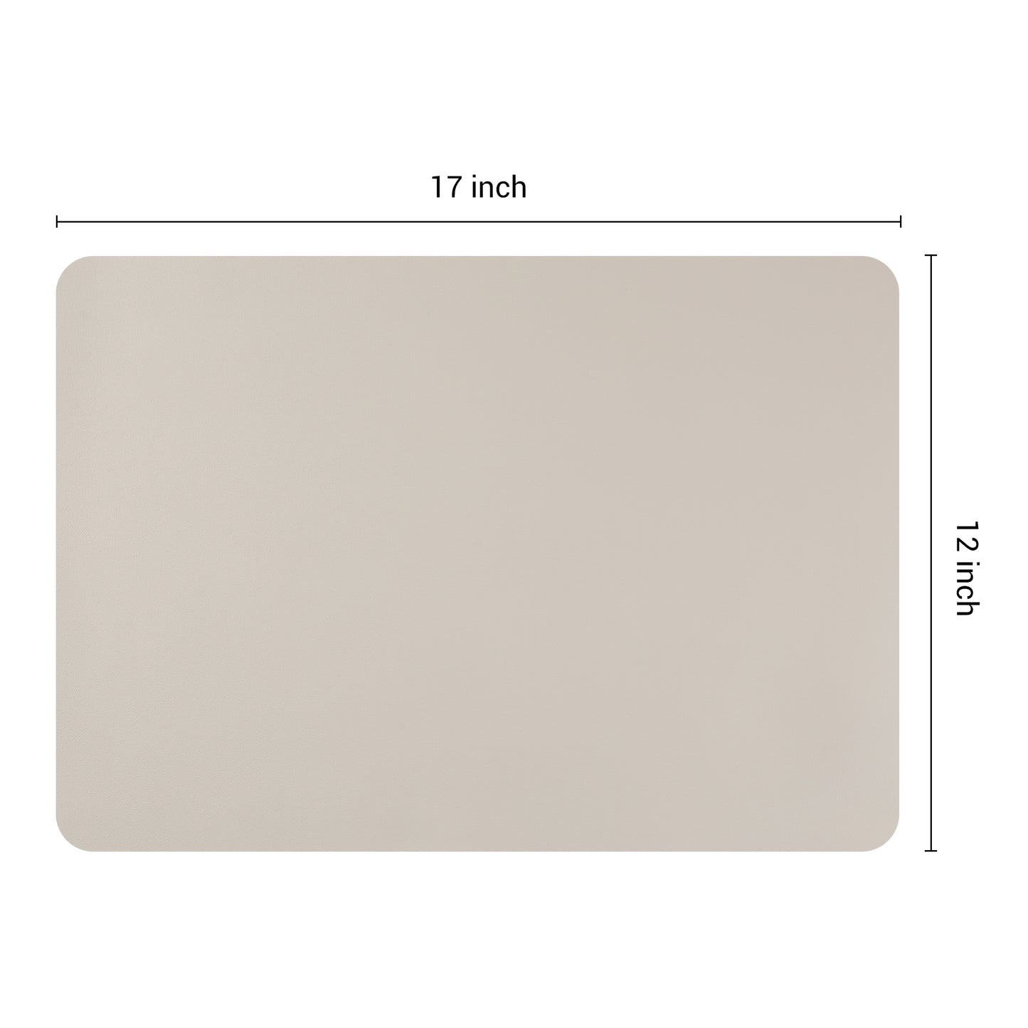 Placemats Set of 6 Faux Leather for Kitchen Dining Table Decor Washable Heat Resistant 17*12in