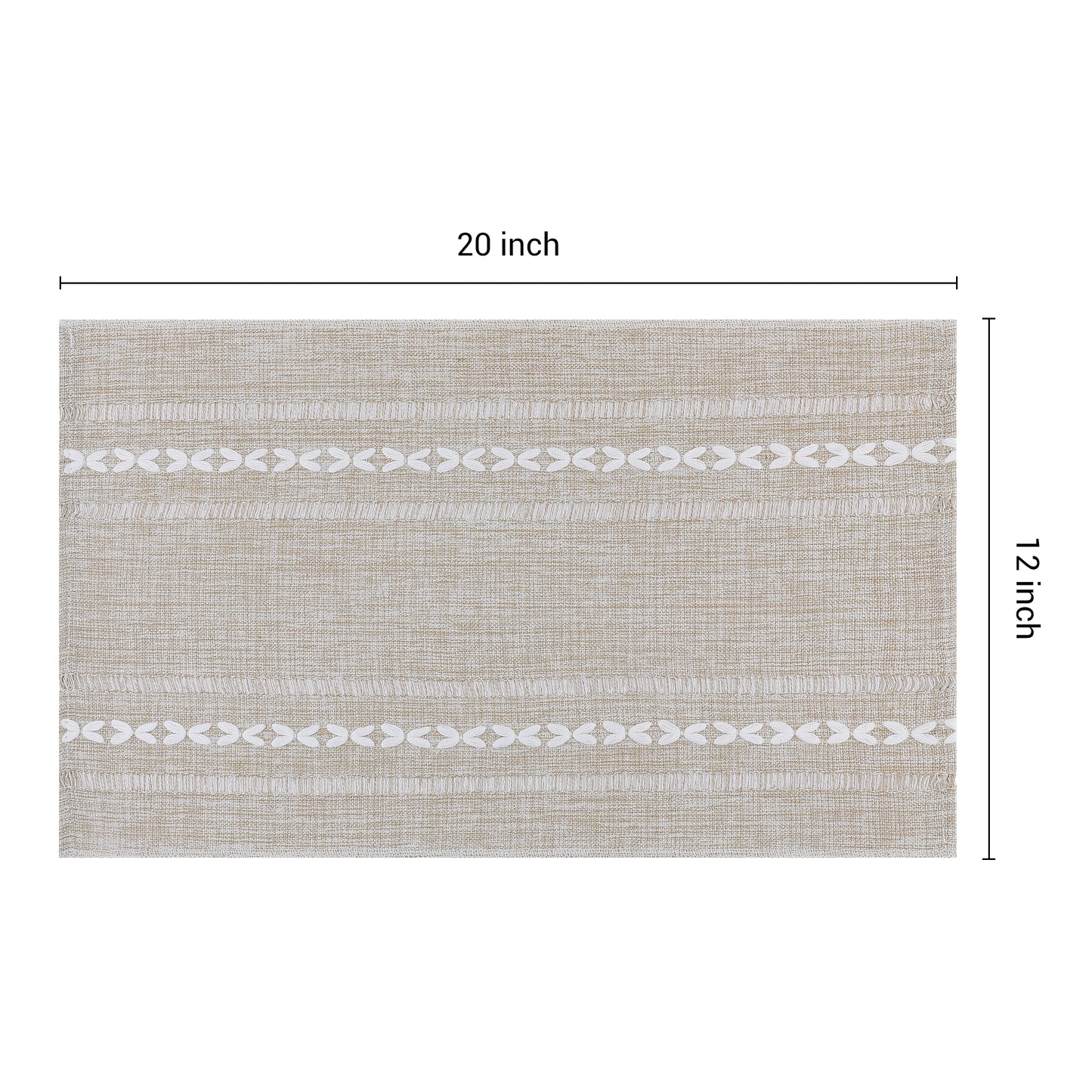 Placemats Set of 8 Linen for Kitchen Dining Table Decor Washable Heat Resistant 20*12in