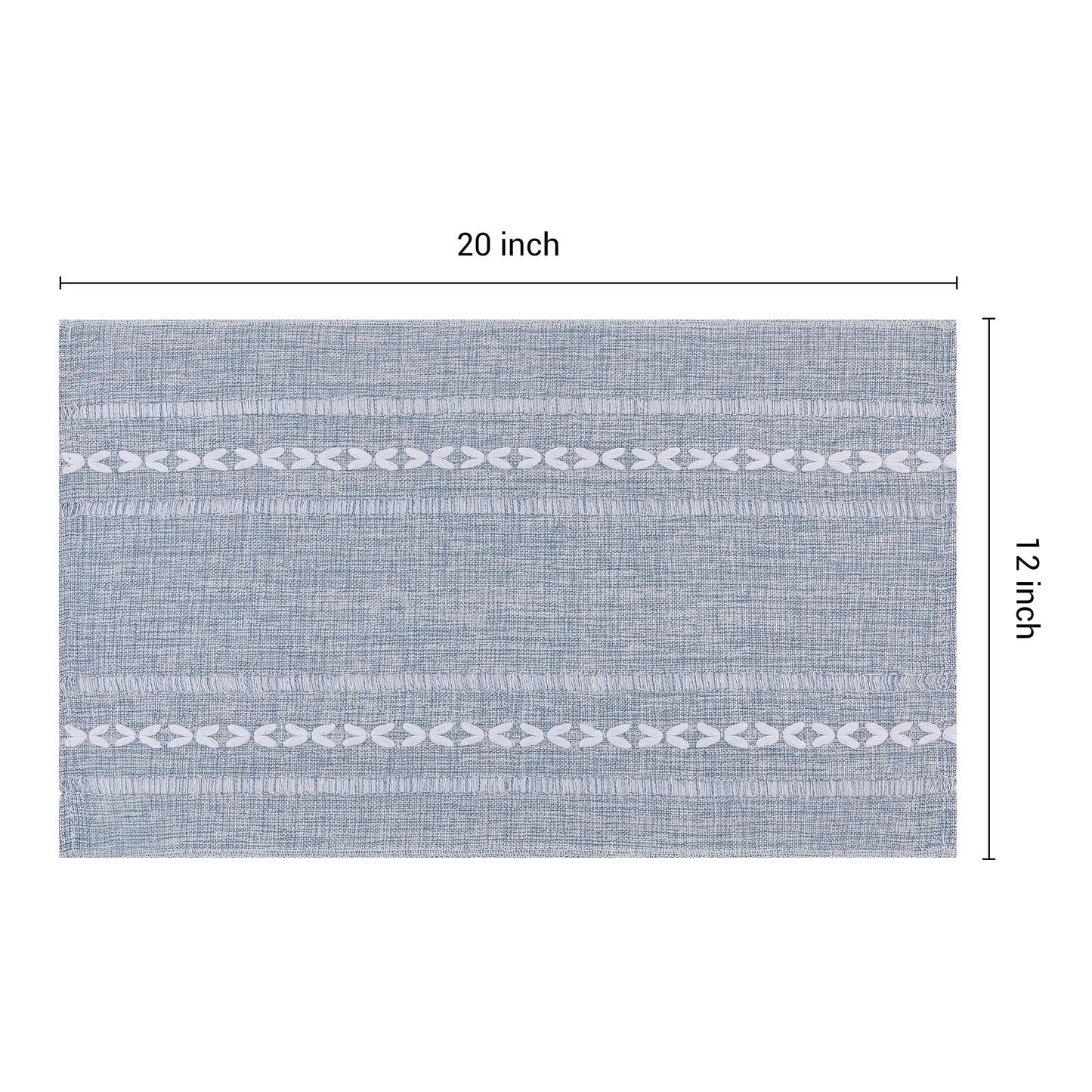 Placemats Set of 8 Linen for Kitchen Dining Table Decor Washable Heat Resistant 20*12in