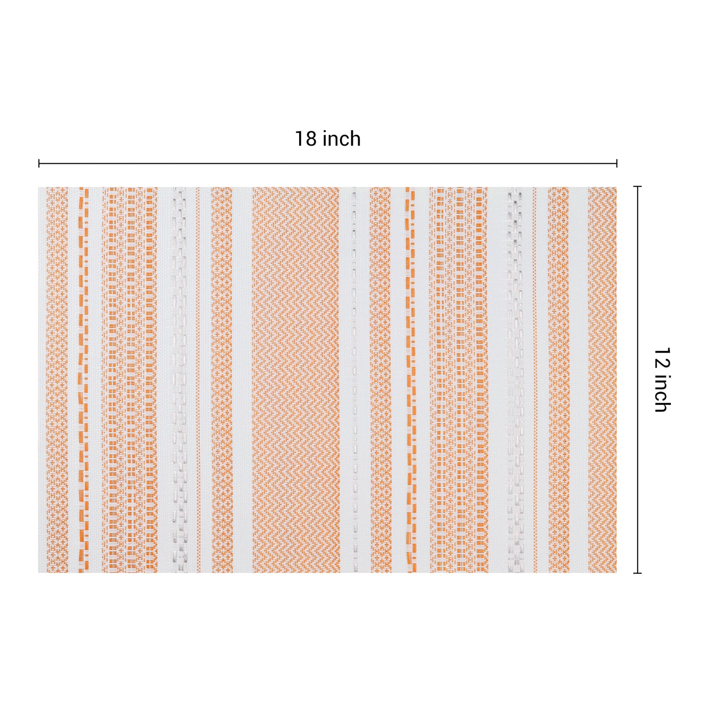 Placemats Set of 6 PVC for Kitchen Dining Table Decor Washable Heat Resistant 18*12in