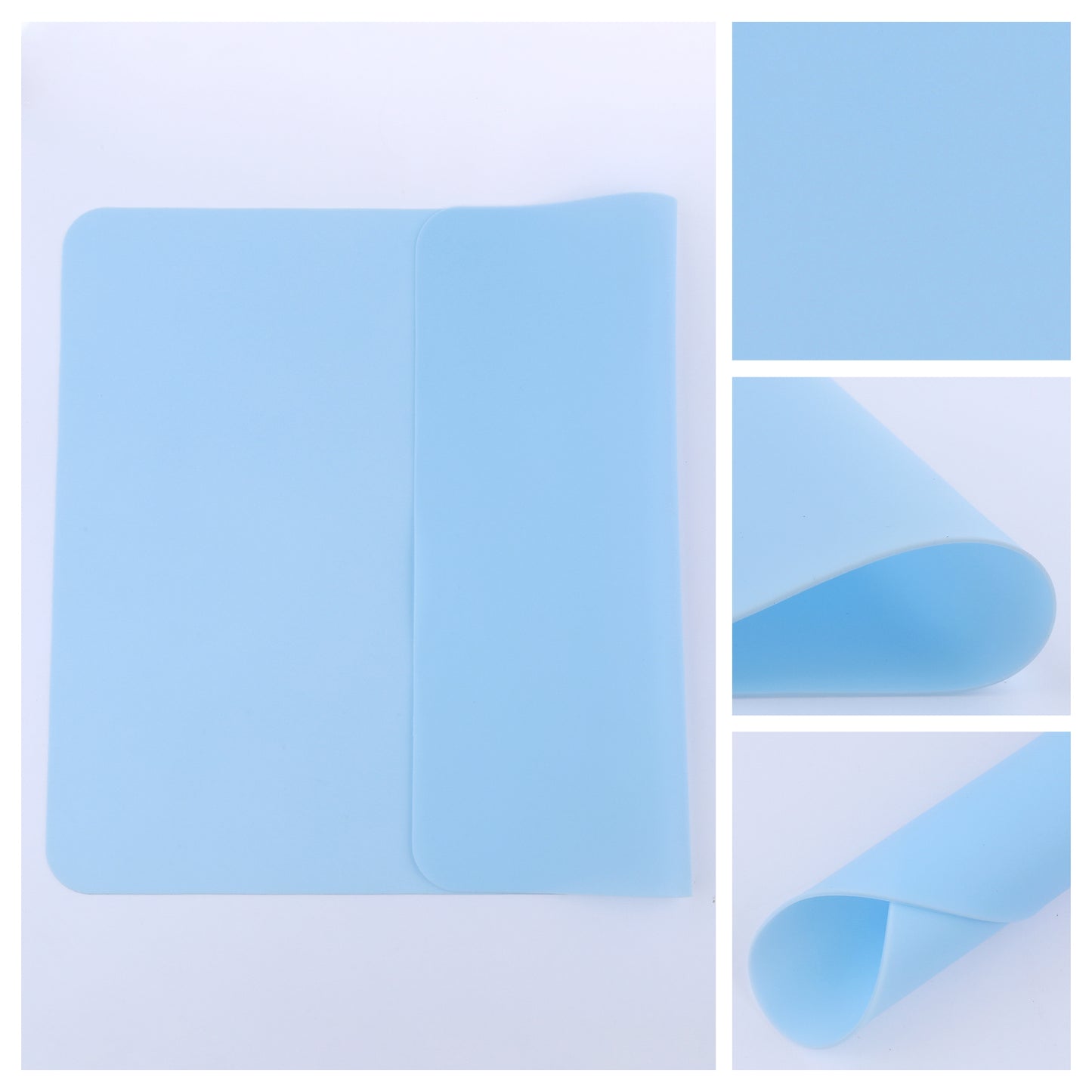 Placemats Set of 6 Silicone for Kitchen Dining Table Decor Washable Heat Resistant 16*12in