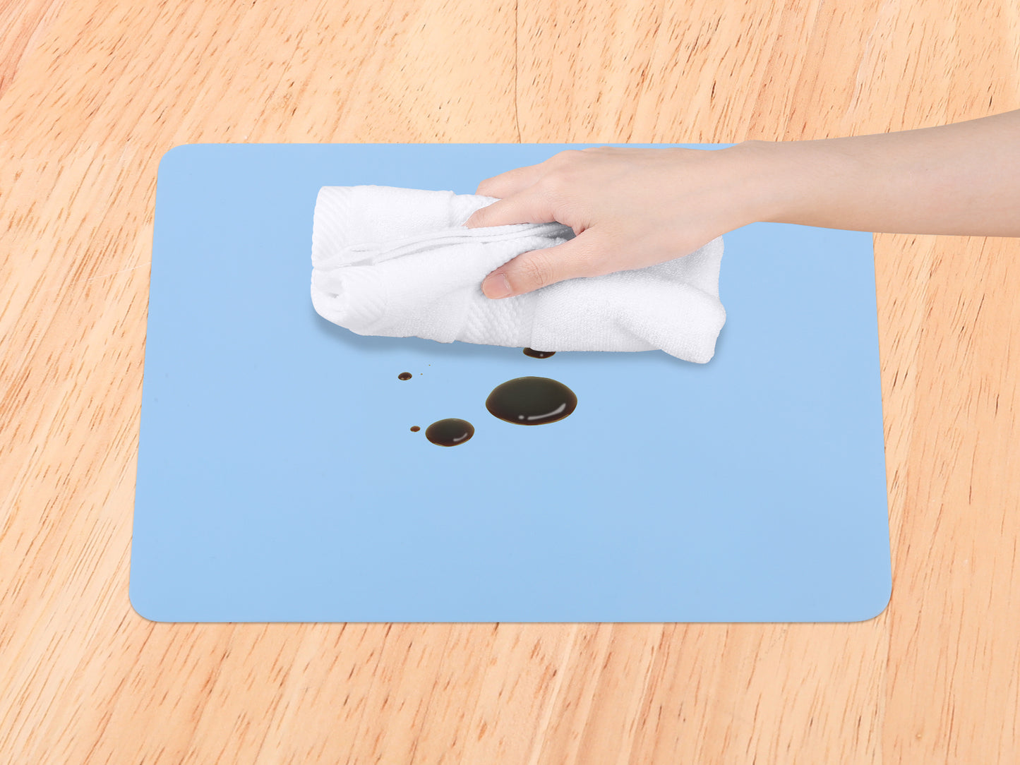 Placemats Set of 6 Silicone for Kitchen Dining Table Decor Washable Heat Resistant 16*12in
