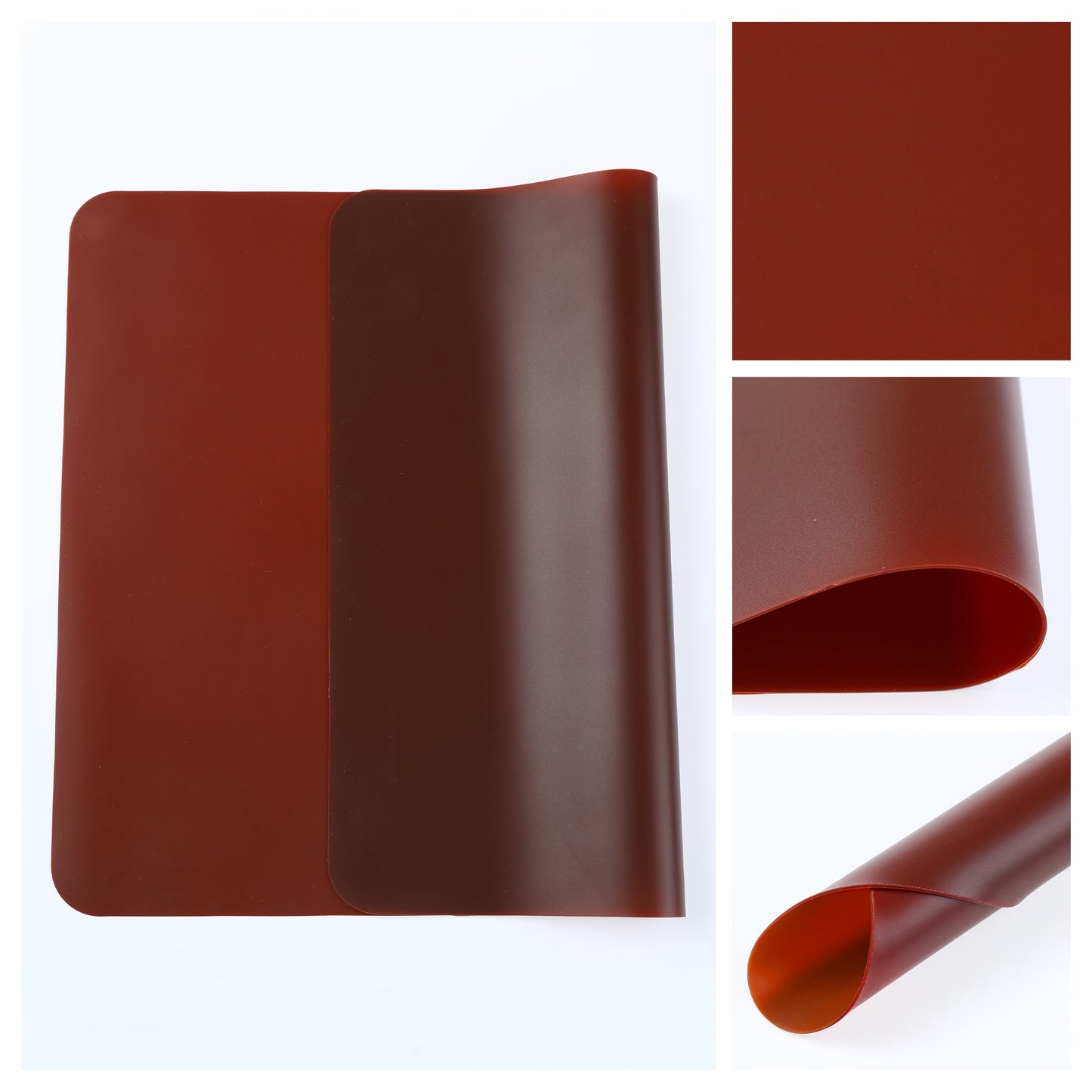 Placemats Set of 6 Silicone for Kitchen Dining Table Decor Washable Heat Resistant 16*12in