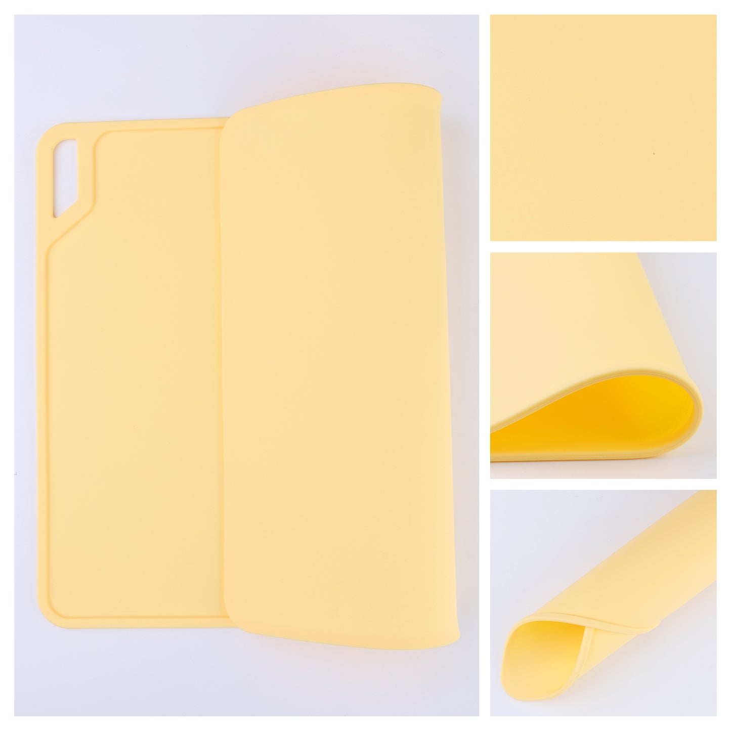 Placemats Set of 6 Silicone for Kitchen Dining Table Decor Washable Wipeable 15*12in