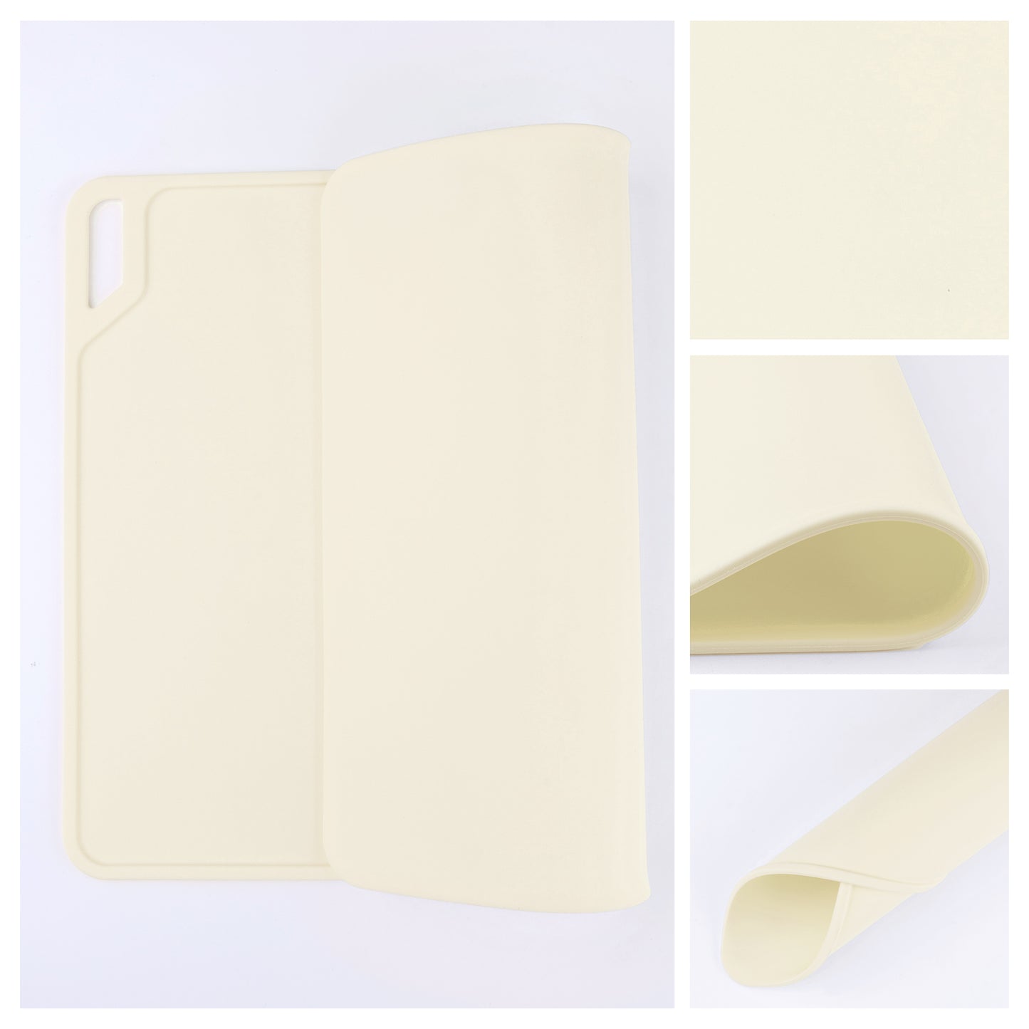 Juego de 6 manteles individuales de silicona para decoración de mesa de cocina y comedor, lavables y lavables, 15 x 12 pulgadas