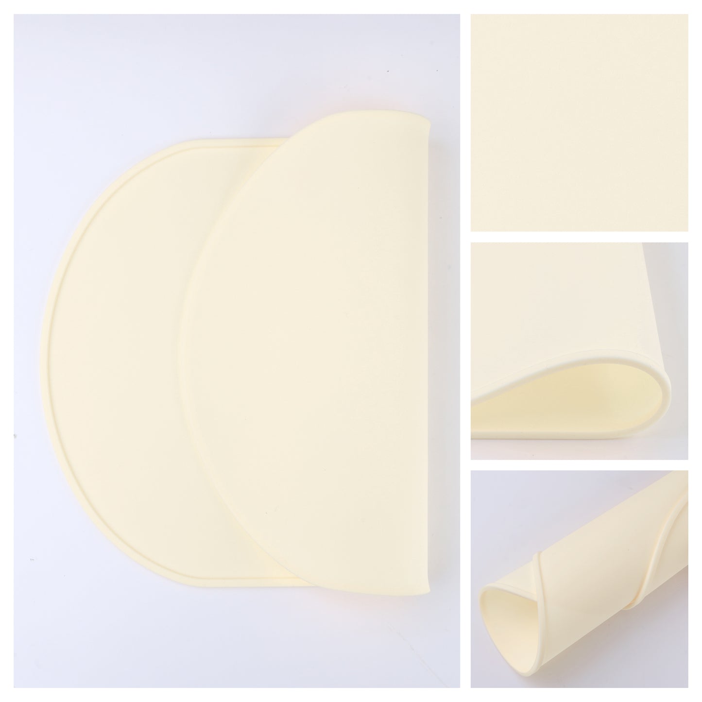Juego de 6 manteles individuales de silicona para decoración de mesa de cocina y comedor, lavables y resistentes al calor, 15 x 10 pulgadas