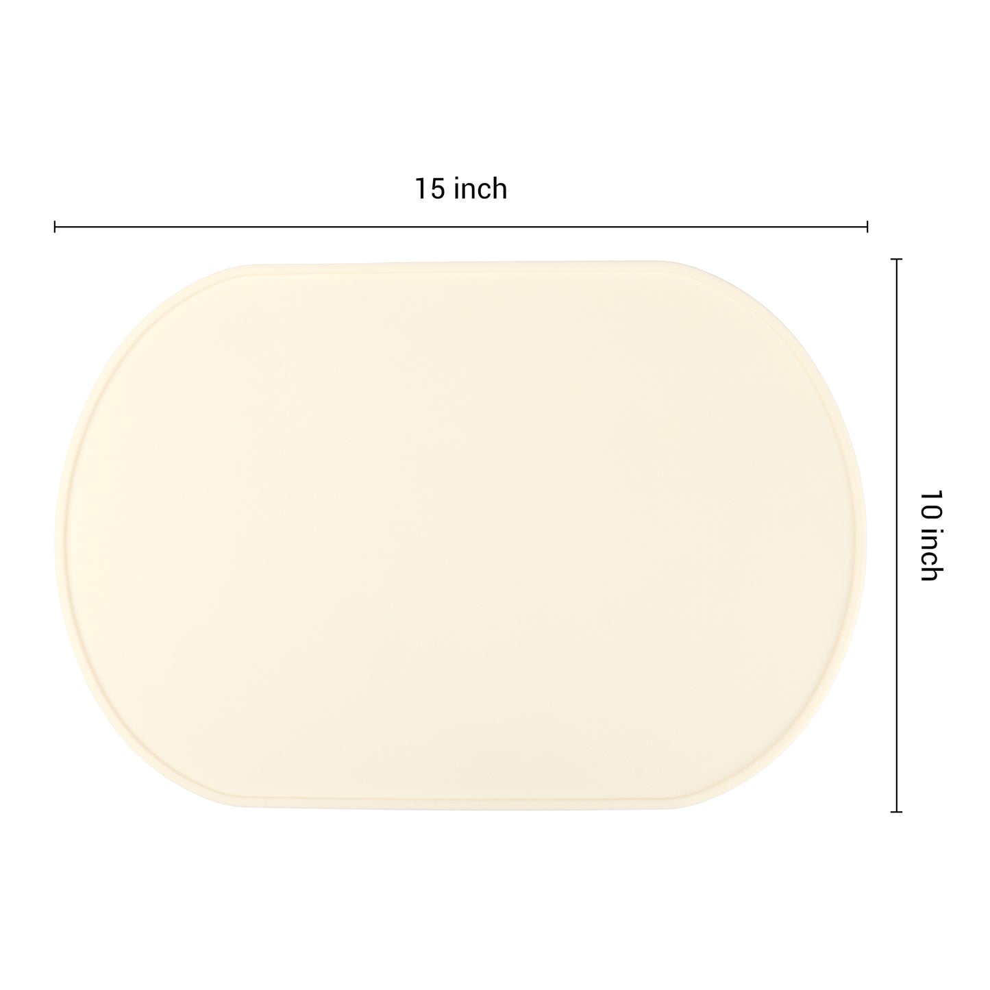 Juego de 6 manteles individuales de silicona para decoración de mesa de cocina y comedor, lavables y resistentes al calor, 15 x 10 pulgadas