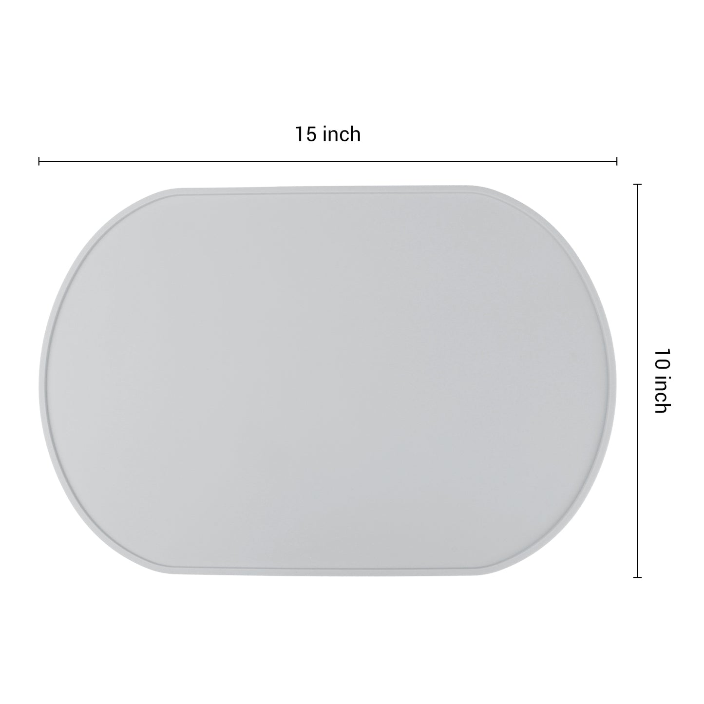 Juego de 6 manteles individuales de silicona para decoración de mesa de cocina y comedor, lavables y resistentes al calor, 15 x 10 pulgadas