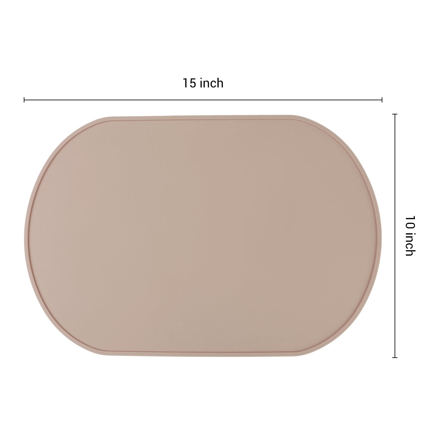 Juego de 6 manteles individuales de silicona para decoración de mesa de cocina y comedor, lavables y resistentes al calor, 15 x 10 pulgadas