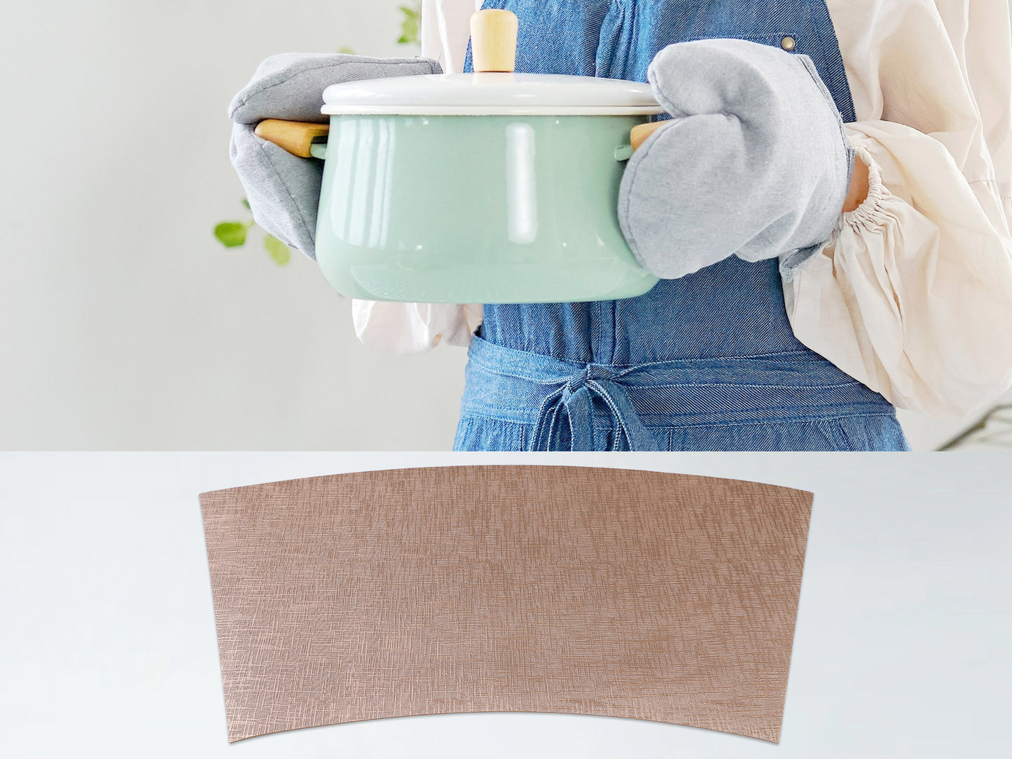 Placemats Set of 6 Faux Leather for Kitchen Dining Table Decor Washable Heat Resistant 20*12in