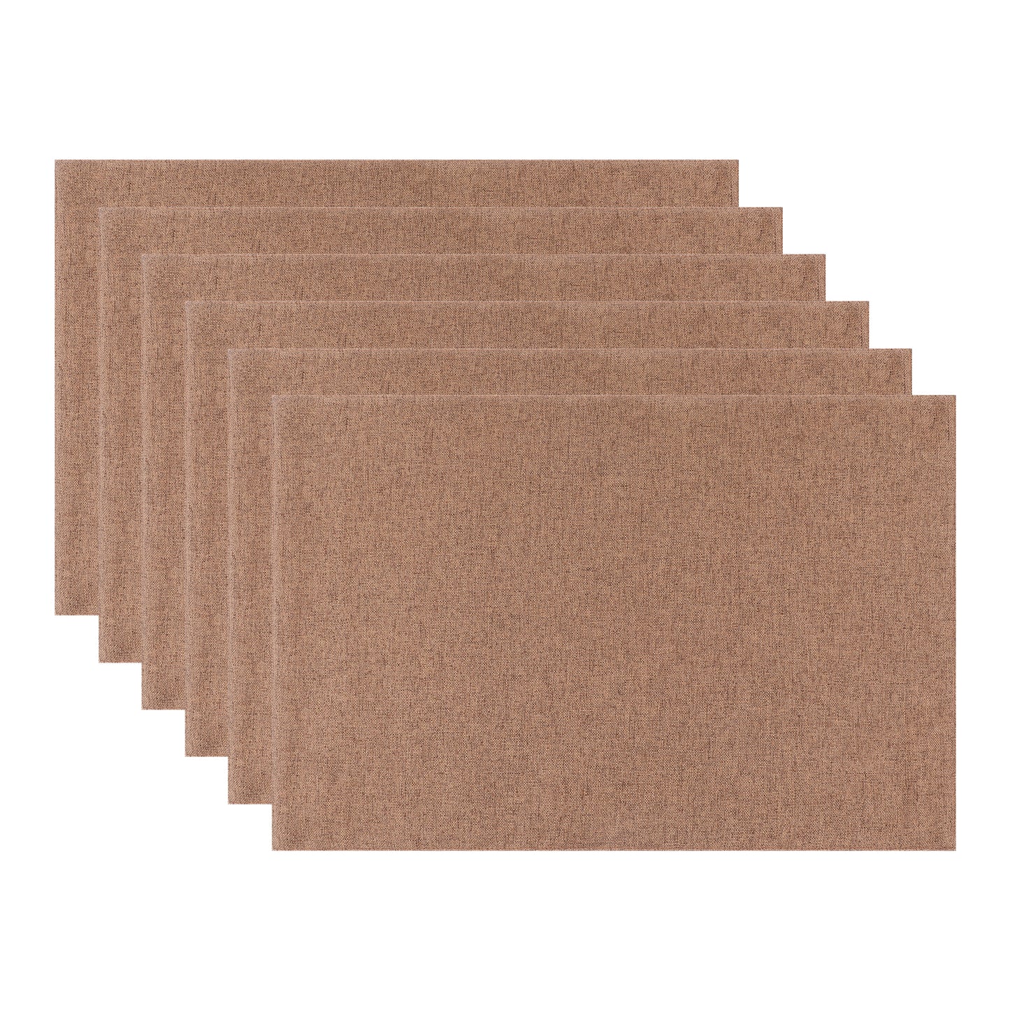 Placemats Set of 6 Polyester for Kitchen Dining Table Decor Heat Resistant 18*12in