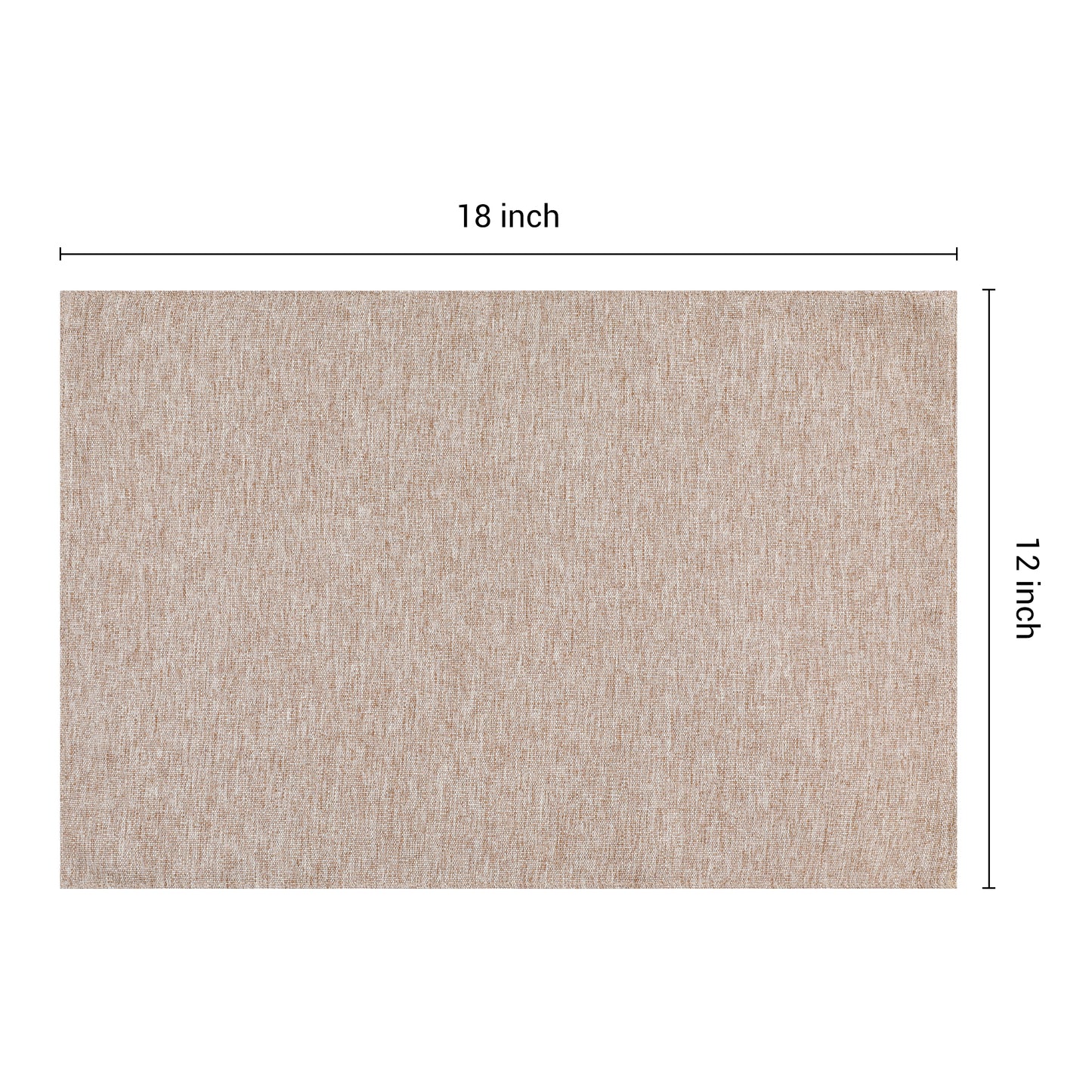Placemats Set of 6 Polyester for Kitchen Dining Table Decor Heat Resistant 18*12in
