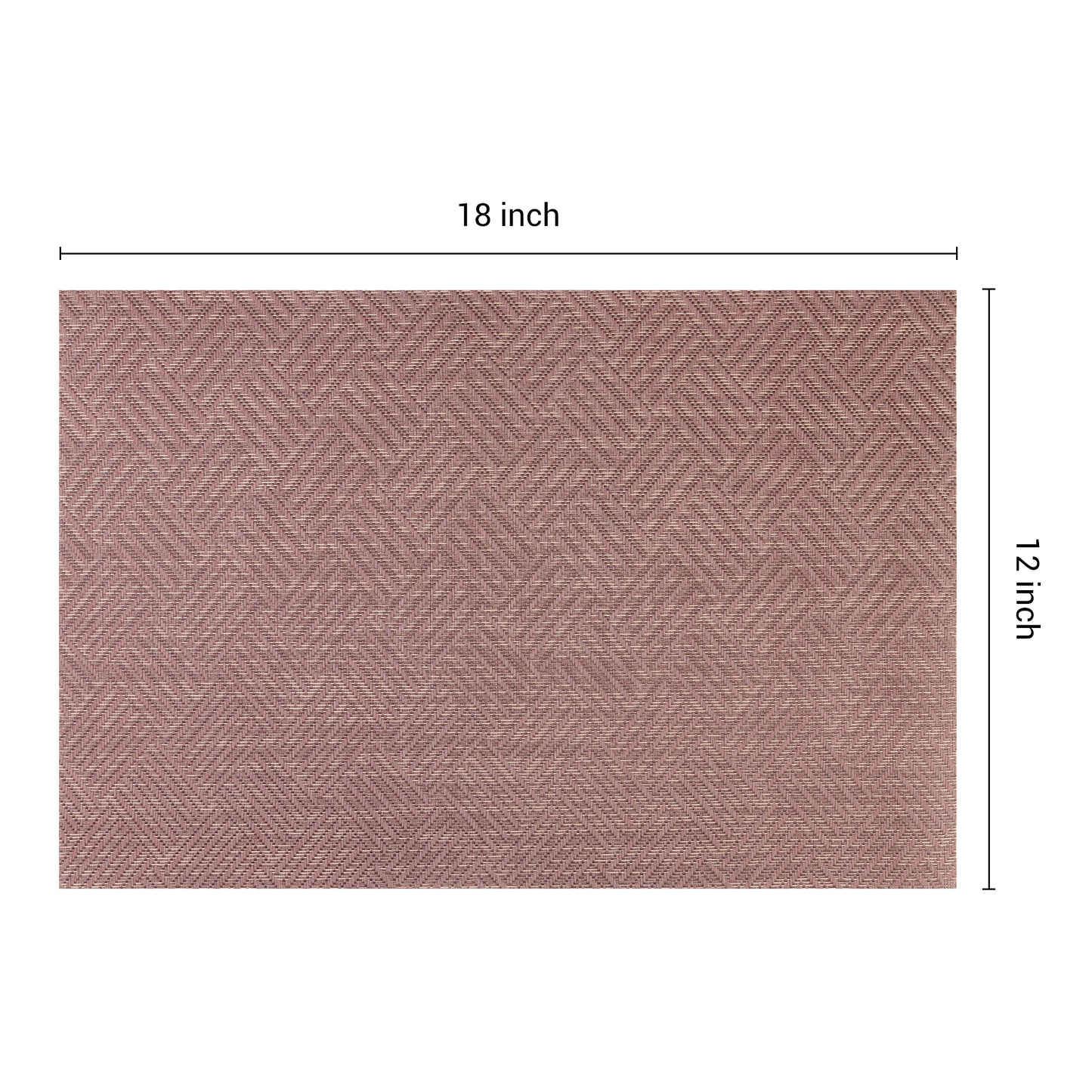 Placemats Set of 6 PVC for Kitchen Dining Table Decor Heat Resistant 18*12in