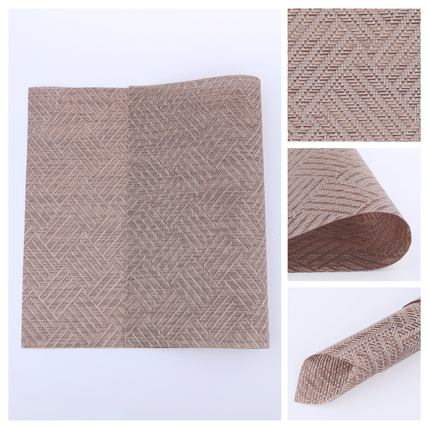 Placemats Set of 6 PVC for Kitchen Dining Table Decor Heat Resistant 18*12in