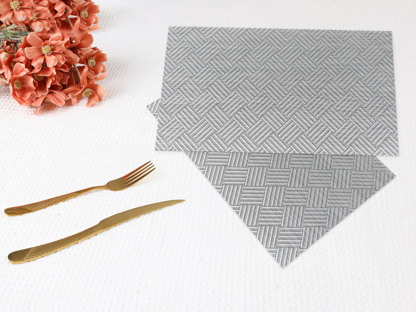 Placemats Set of 6 for Kitchen Dining Table Decor Heat Resistant 18*12in