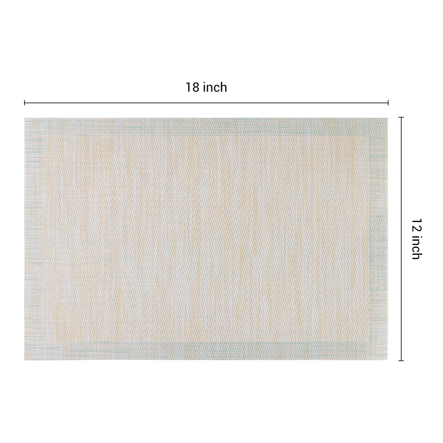 Placemats Set of 8 PVC for Kitchen Dining Table Decor Heat Resistant Wipeable 18*12in