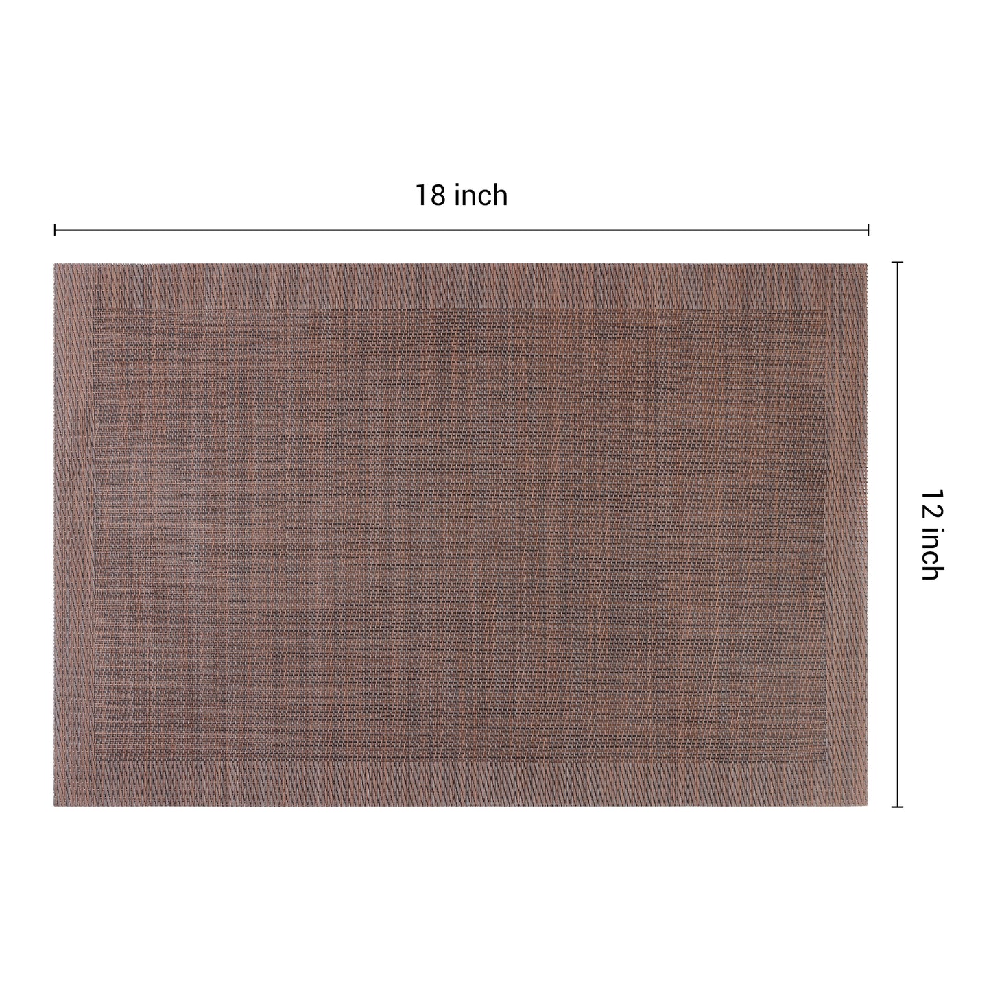 Placemats Set of 8 PVC for Kitchen Dining Table Decor Heat Resistant Wipeable 18*12in