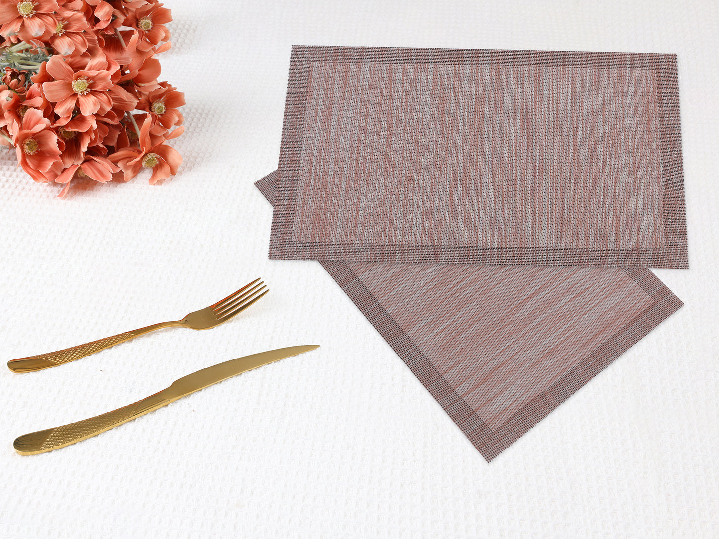 Placemats Set of 8 for Kitchen Dining Table Decor Heat Resistant Wipeable 18*12in