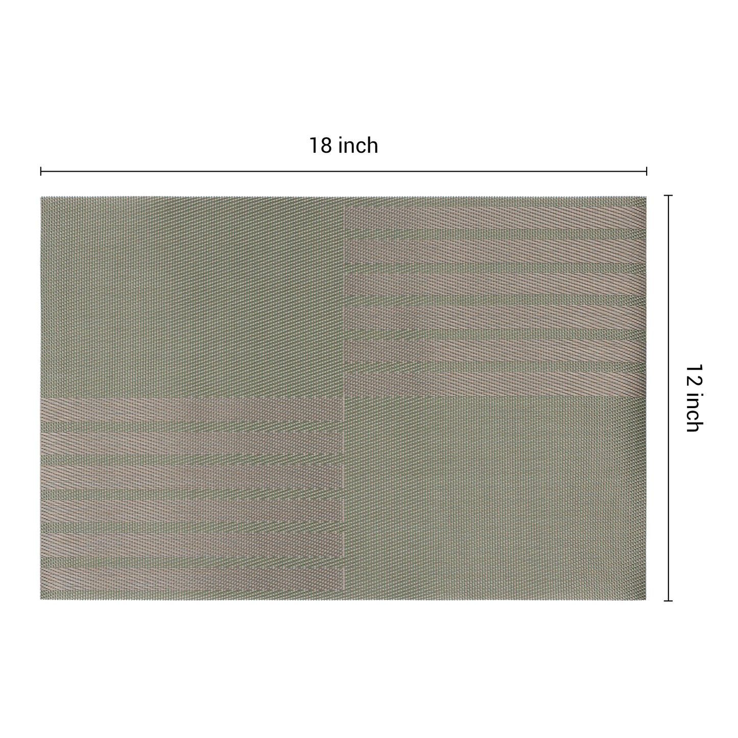 Set of 6 PVC Placemats for Kitchen Dining Table Decor Heat-resistant Wipeable 18*12in