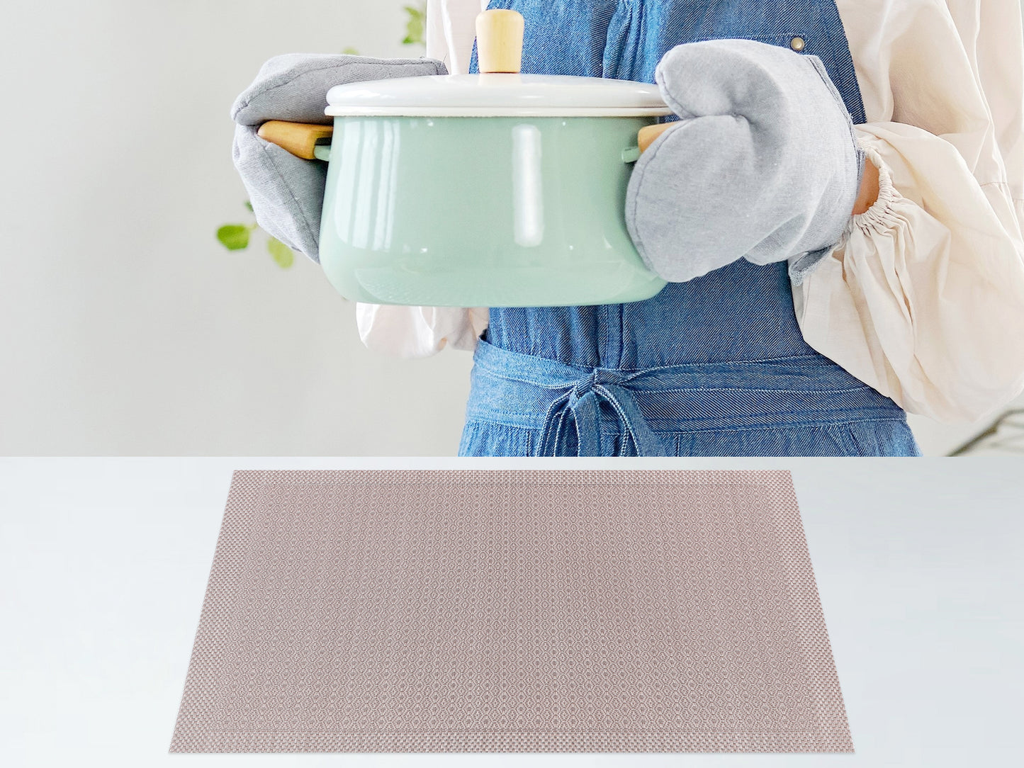 Rustic Placemats Set of 6 for Dining Table Decor Washable Easy Clean 18*12in