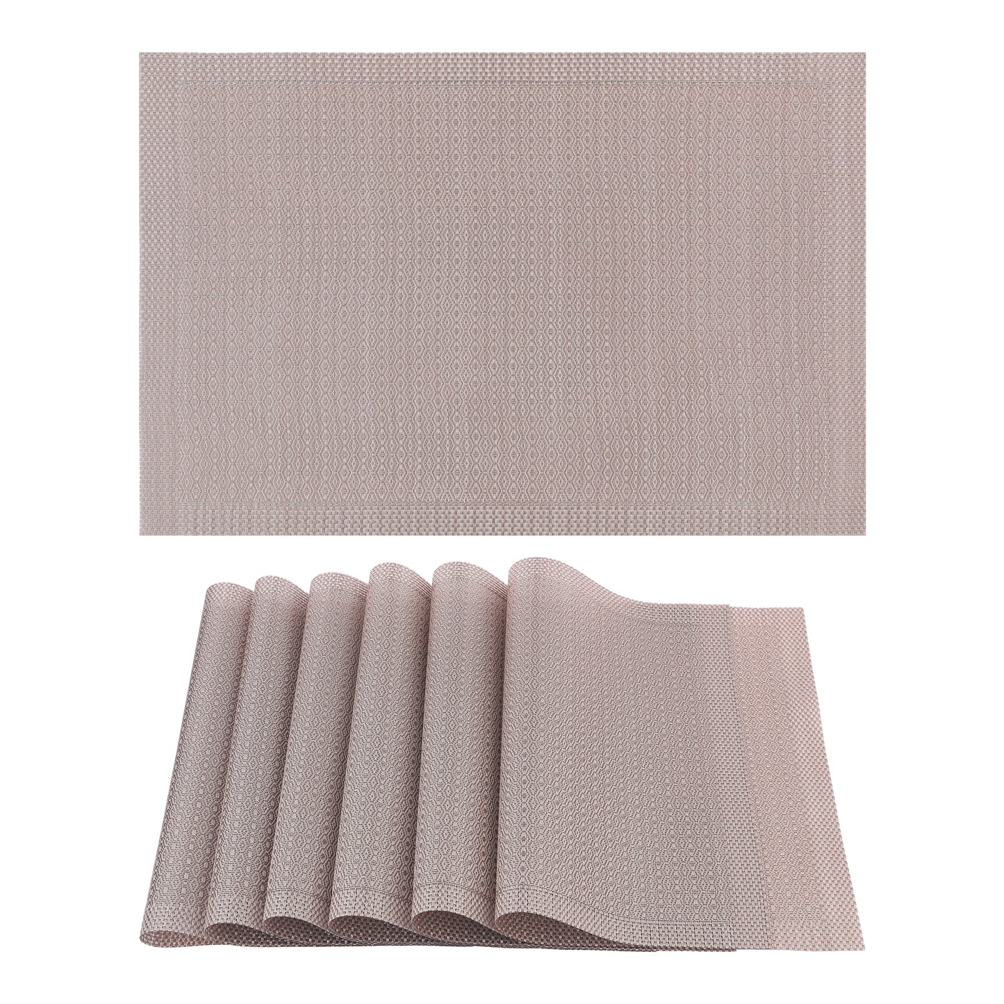Rustic Placemats Set of 6 for Dining Table Decor Washable Easy Clean 18*12in