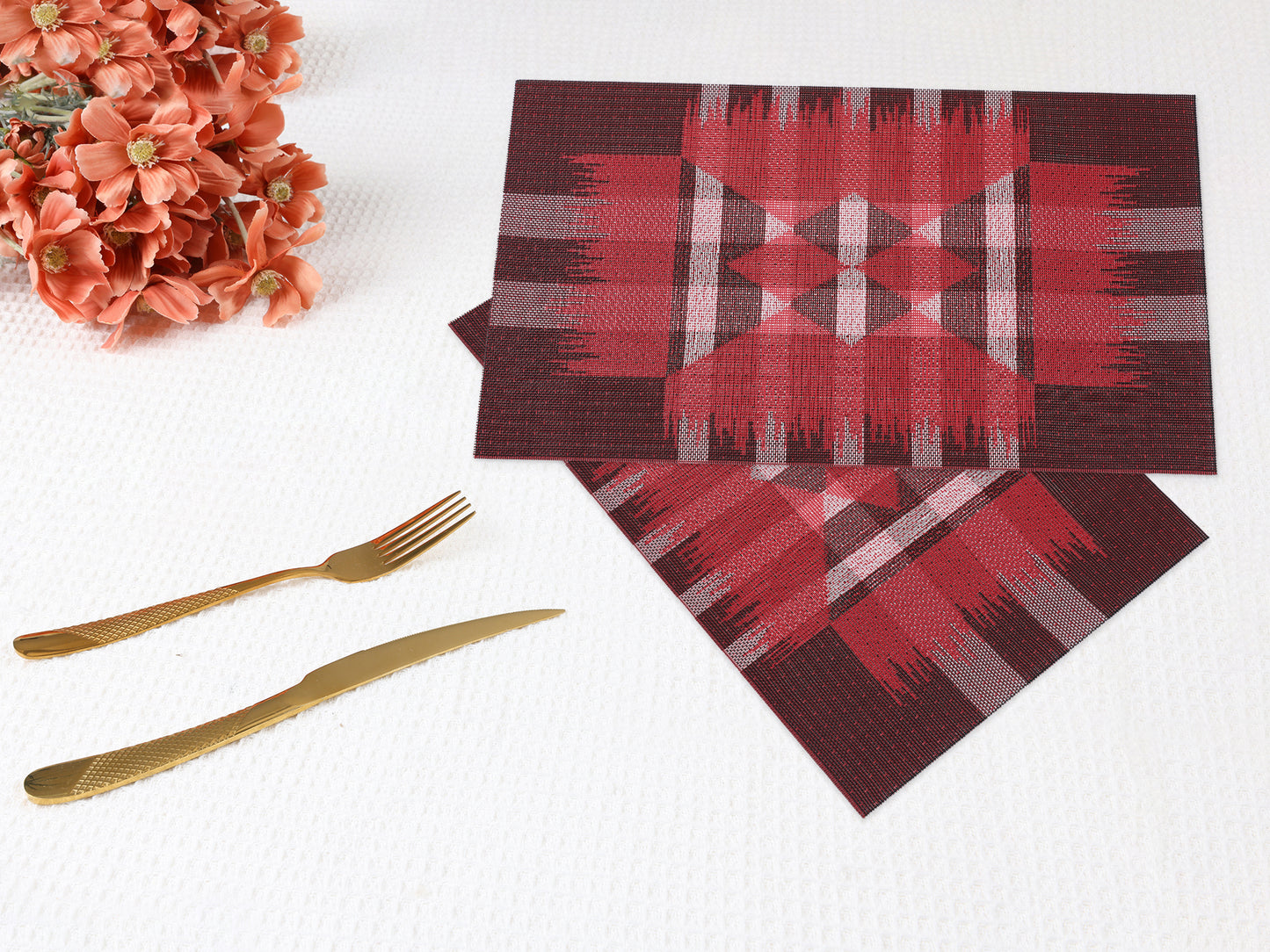 Placemats Set of 6 Print for Dining Table Decor Indoor Outdoor Washable 18*12in