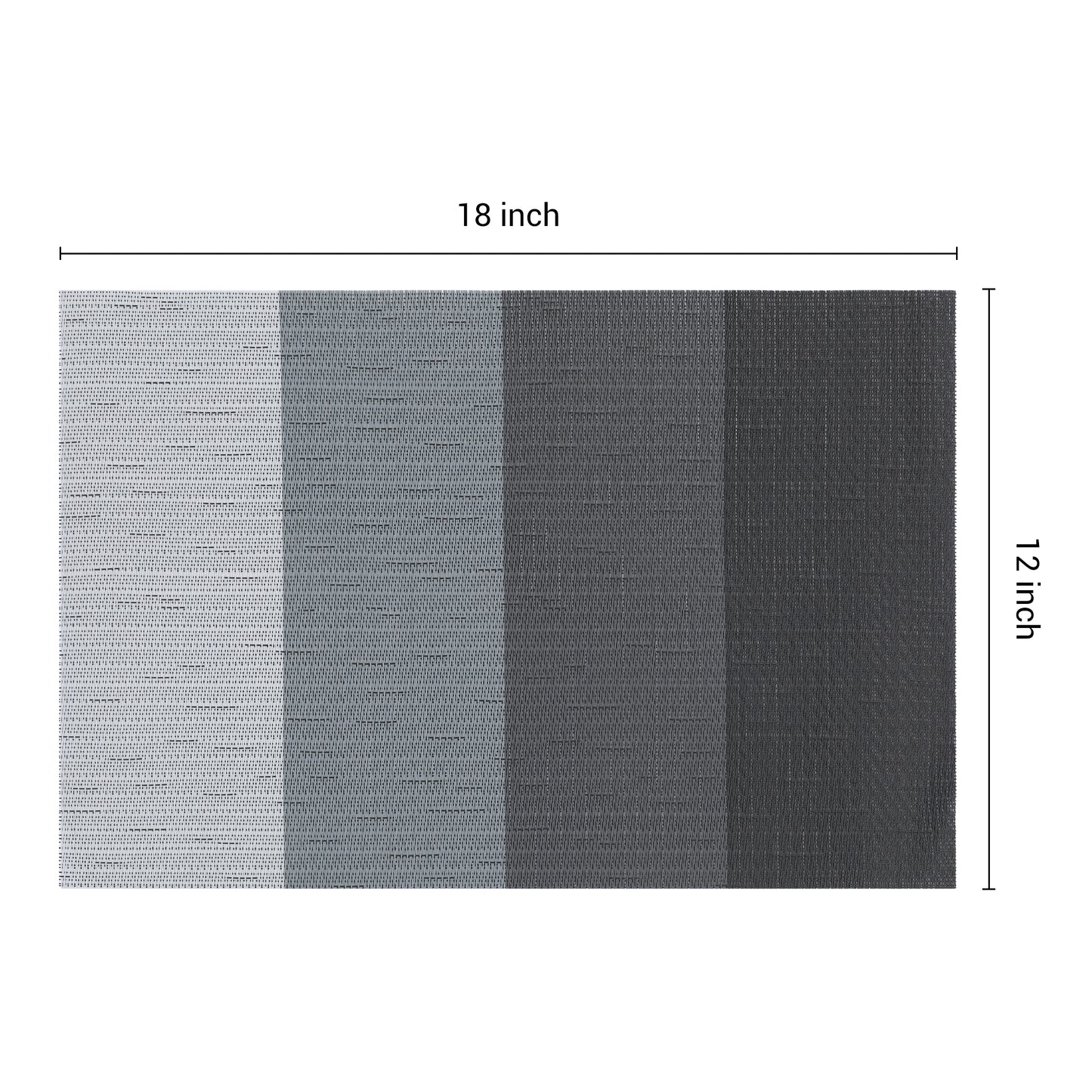 Placemats Set of 8 PVC for Dining Table Decor Indoor Outdoor Wipe Clean 18*12in
