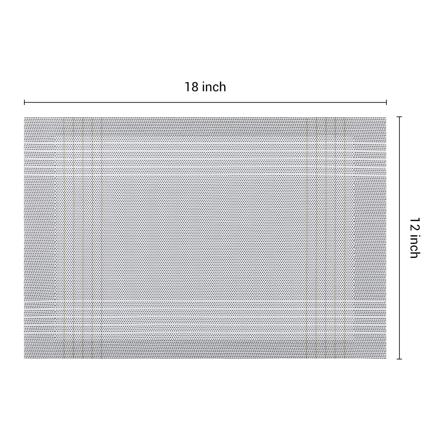 Placemats Set of 8 for Dining Table Decor Indoor Outdoor Wipe Clean 18*12in