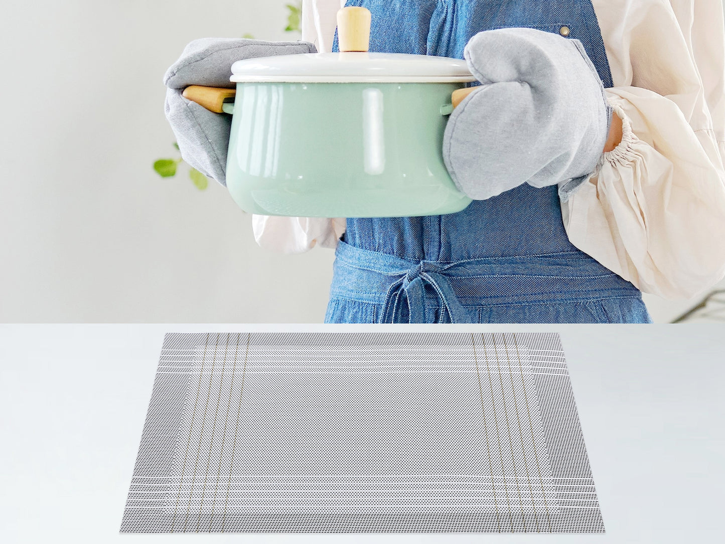 Placemats Set of 8 for Dining Table Decor Indoor Outdoor Wipe Clean 18*12in