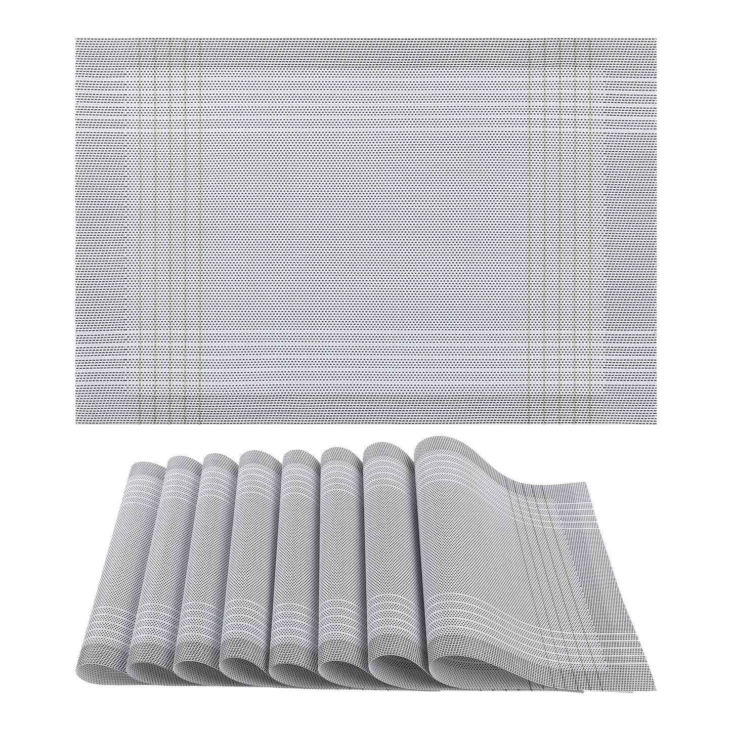 Placemats Set of 8 for Dining Table Decor Indoor Outdoor Wipe Clean 18*12in