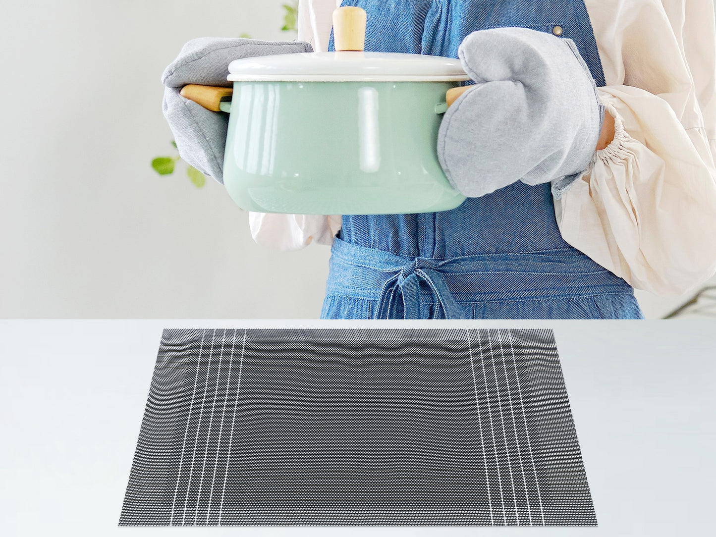 Placemats Set of 8 for Dining Table Decor Indoor Outdoor Wipe Clean 18*12in