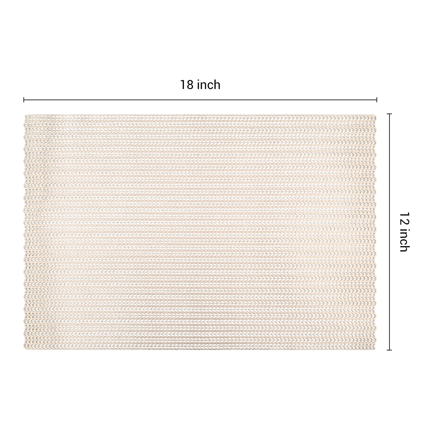 Juego de 8 manteles individuales de PVC para decoración de mesa de comedor, lavables, 45,7 x 30,5 cm