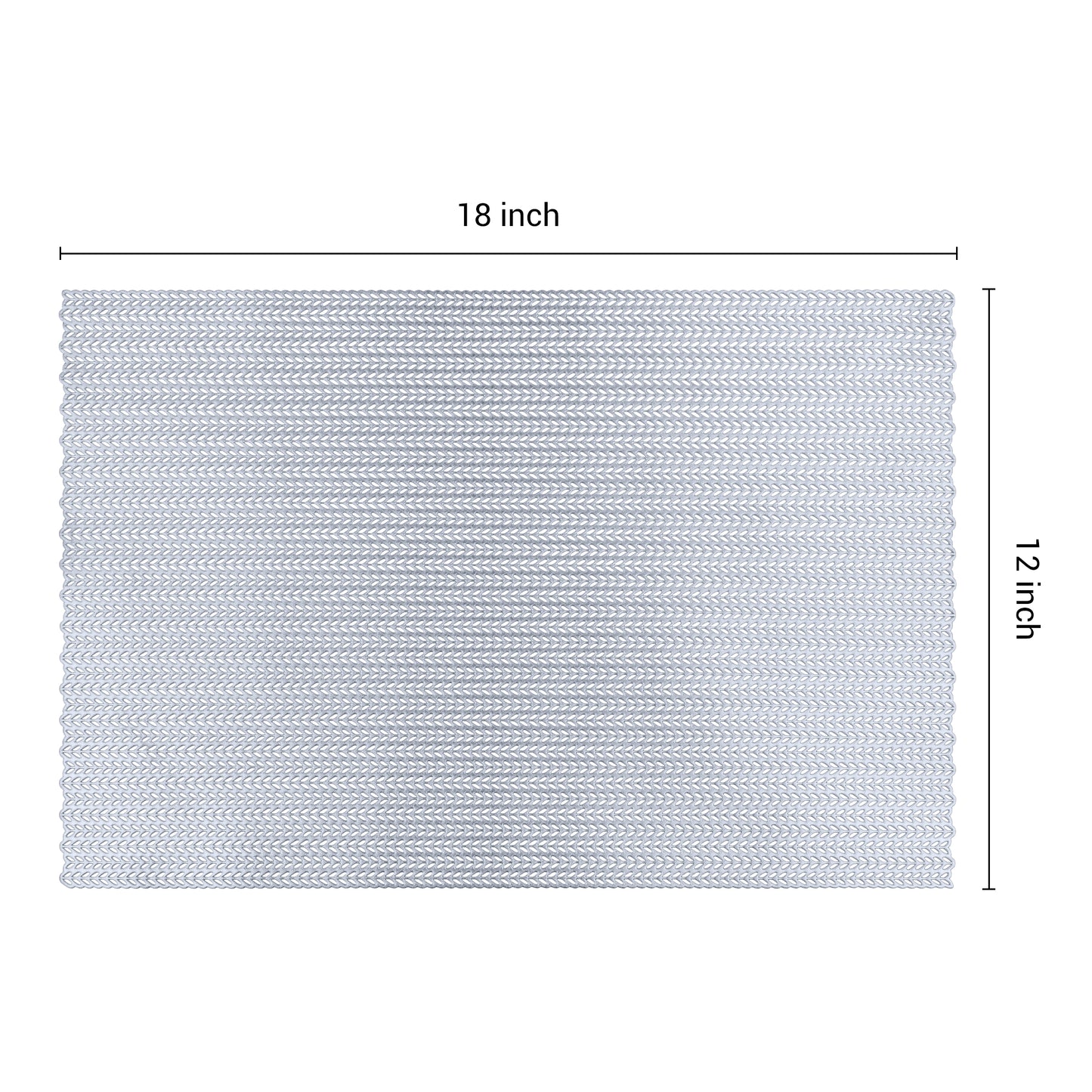 Farmhouse Placemats Set of 8 PVC for Dining Table Decor Wipe Clean 18*12in