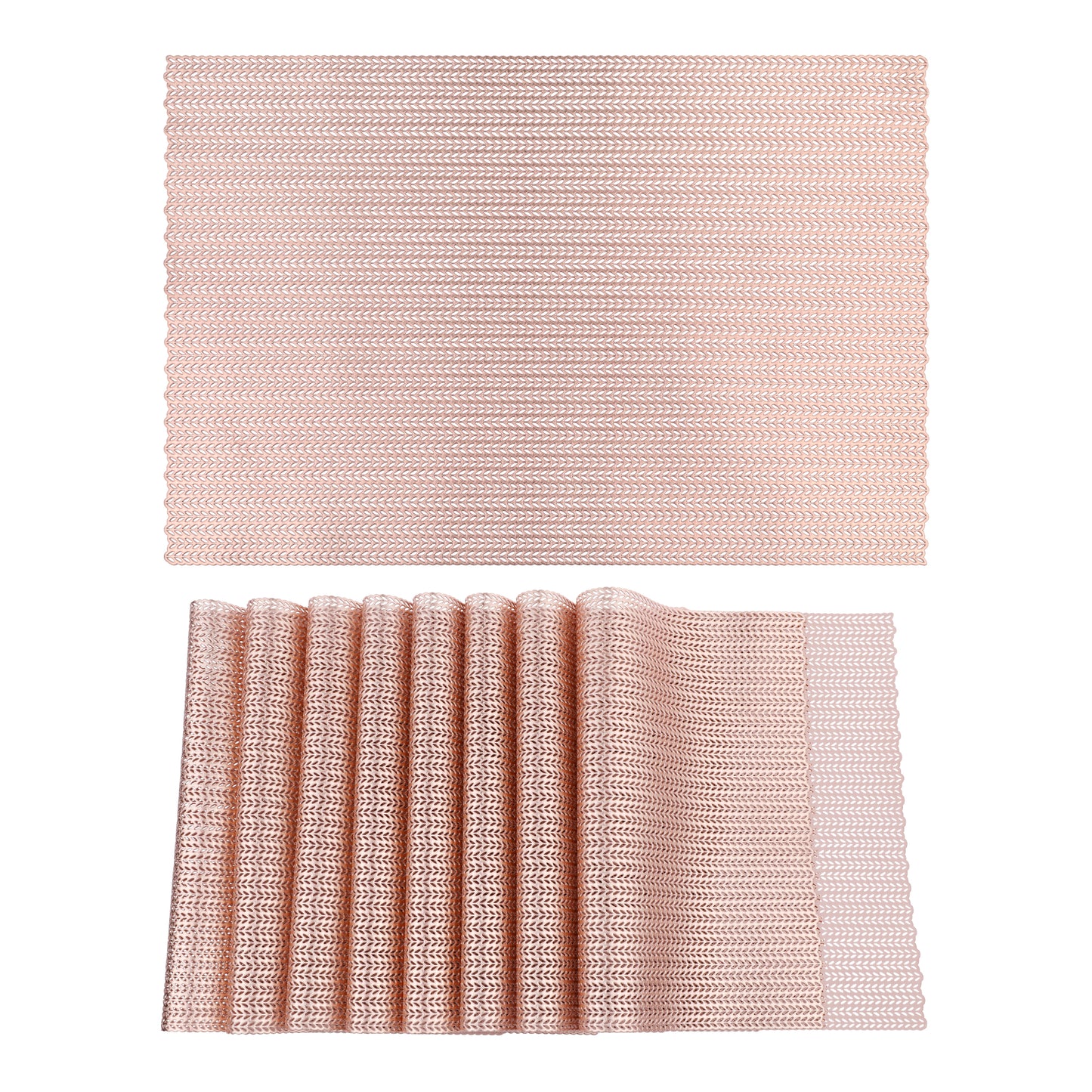 Farmhouse Placemats Set of 8 PVC for Dining Table Decor Wipe Clean 18*12in