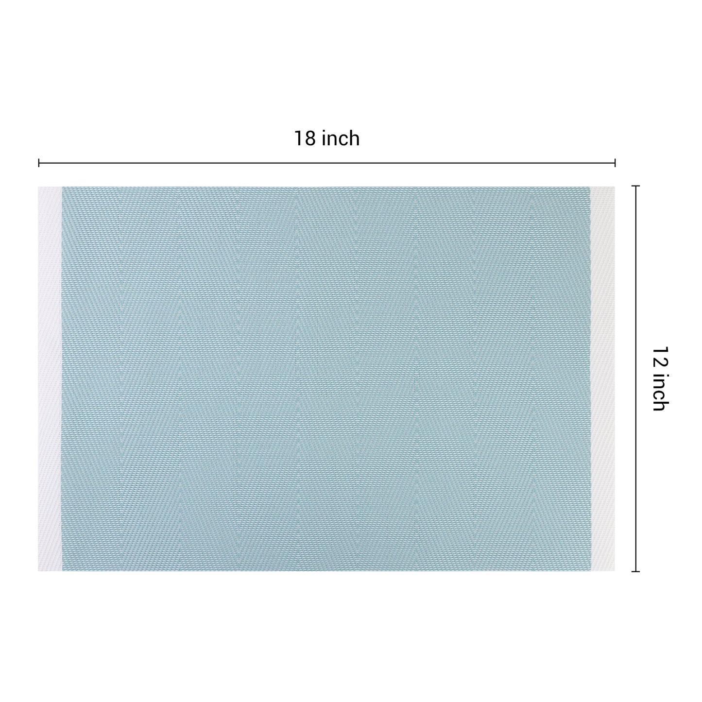 Placemats Set of 6 PVC for Kitchen Dining Table Decor Washable Heat Resistant 18*12in