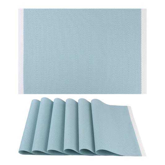 Placemats Set of 6 for Kitchen Dining Table Decor Washable Heat Resistant 18*12in