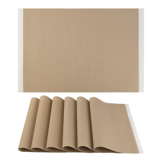 Placemats Set of 6 for Kitchen Dining Table Decor Washable Heat Resistant 18*12in