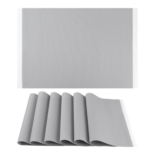 Placemats Set of 6 for Kitchen Dining Table Decor Washable Heat Resistant 18*12in