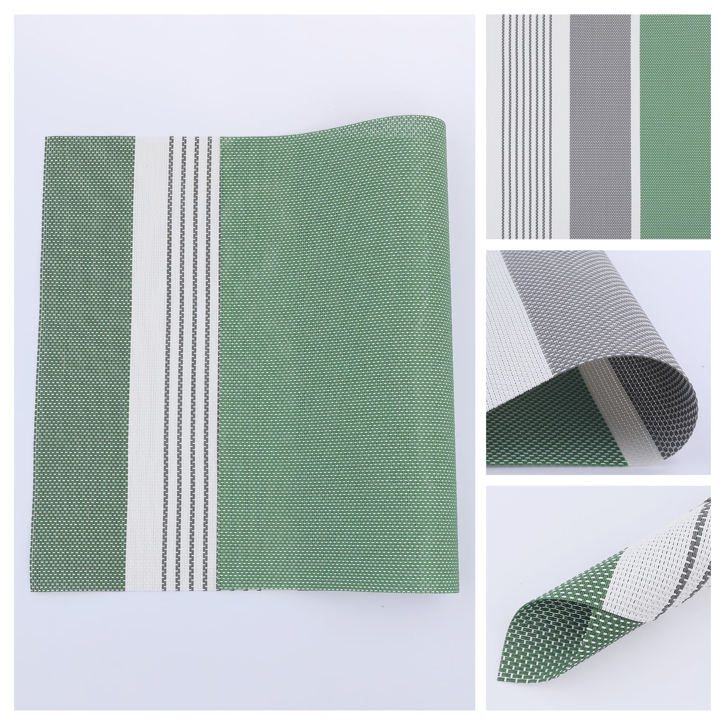 Farmhouse Placemats Set of 6 PVC for Dining Table Decor Wipe Clean 18*12in