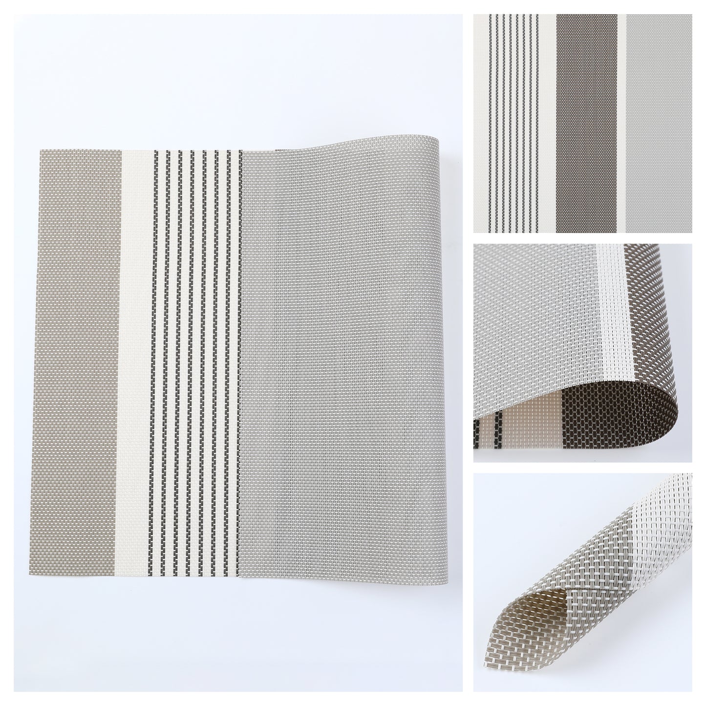 Farmhouse Placemats Set of 6 PVC for Dining Table Decor Wipe Clean 18*12in