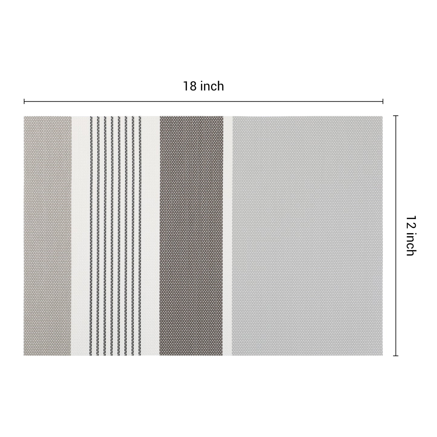 Farmhouse Placemats Set of 6 PVC for Dining Table Decor Wipe Clean 18*12in