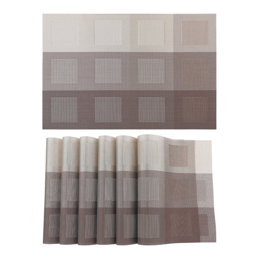 Placemats Set of 6 for Dining Table Decor Indoor Outdoor Washable 18*12in