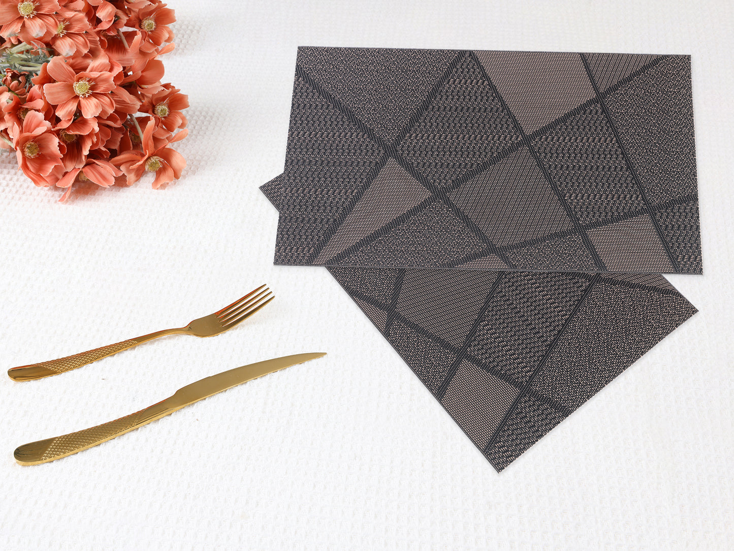 Placemats Set of 6 Design for Kitchen Dining Table Decor Washable Wipeable 18*12in