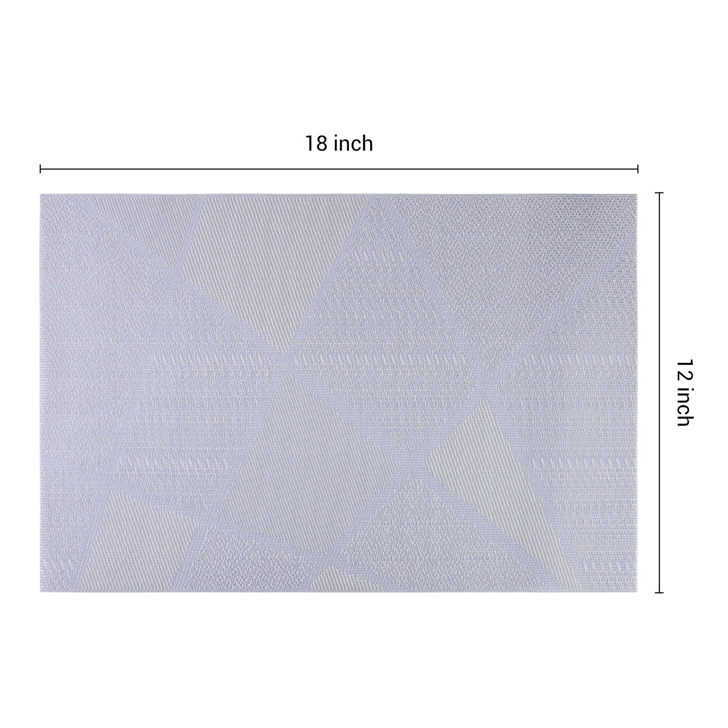 Juego de 6 manteles individuales de PVC para decoración de mesa de comedor de cocina, lavables y limpiables, 45,7 x 30,5 cm
