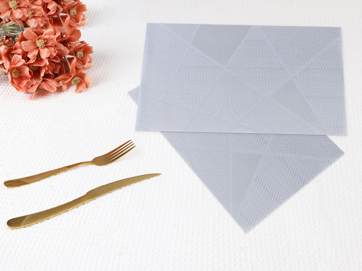 Placemats Set of 6 Design for Kitchen Dining Table Decor Washable Wipeable 18*12in