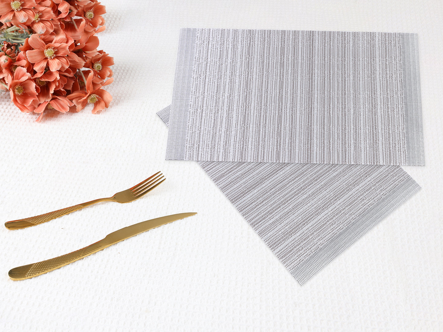 Placemats Set of 8 for Kitchen Dining Table Decor Washable Wipeable 18*12in