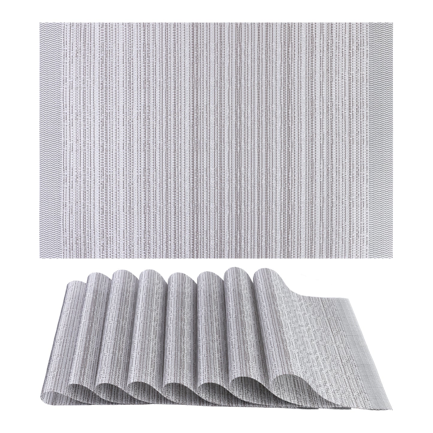 Placemats Set of 8 for Kitchen Dining Table Decor Washable Wipeable 18*12in