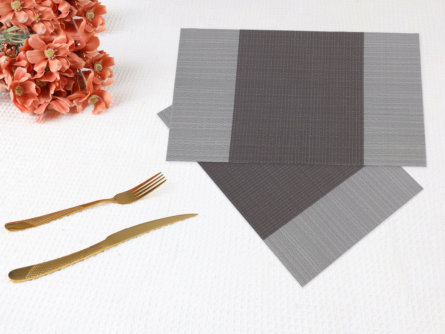 Placemats Set of 6 Easy Clean for Kitchen Dining Table Decor Heat Resistant 18*12in