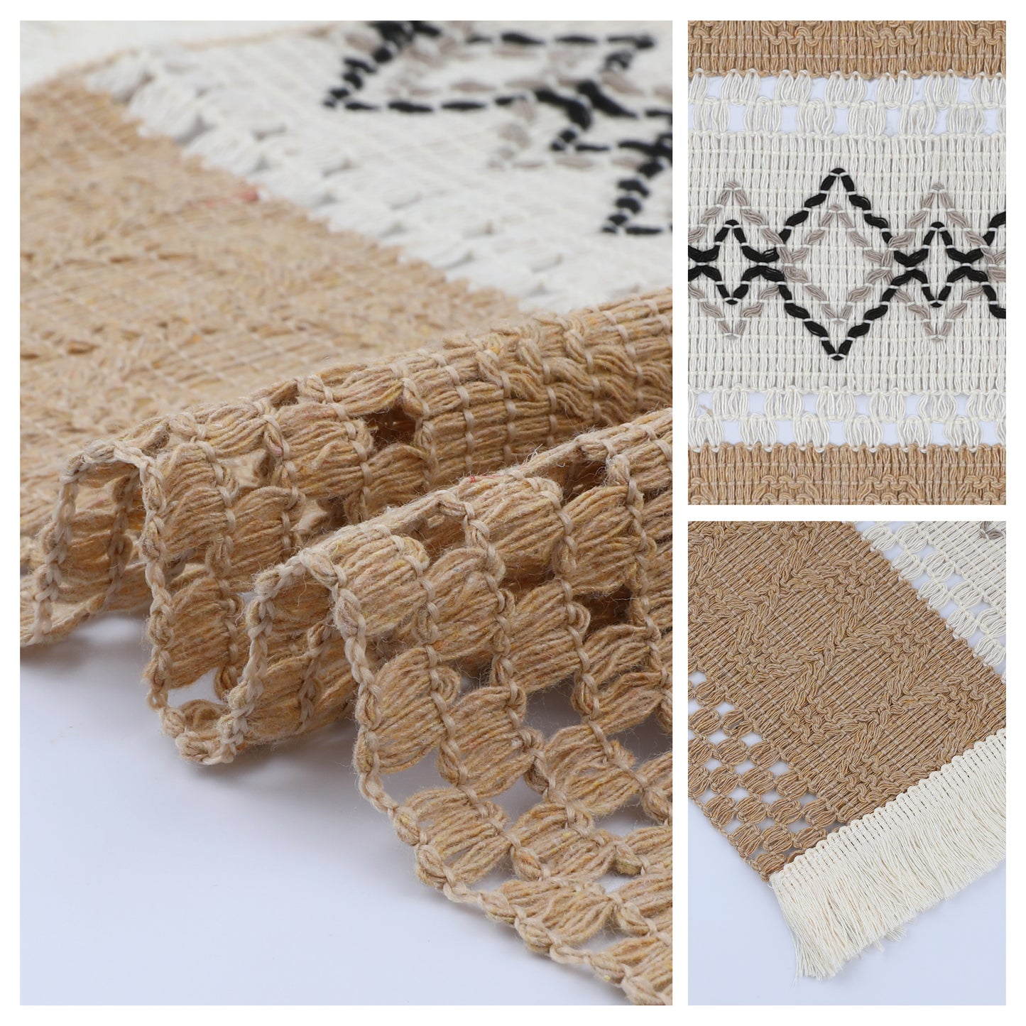 Farmhouse Placemats Set of 4 Linen for Dining Table Decor Indoor Outdoor Washable 20*12in